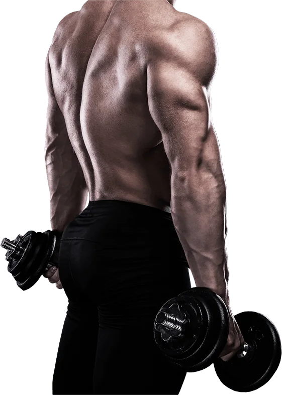 Man in peak physical condition